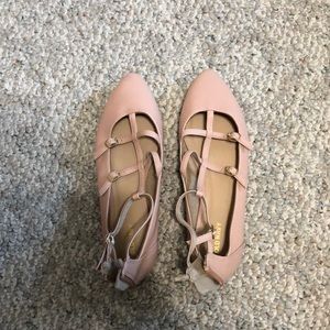 Light pink flats size 9